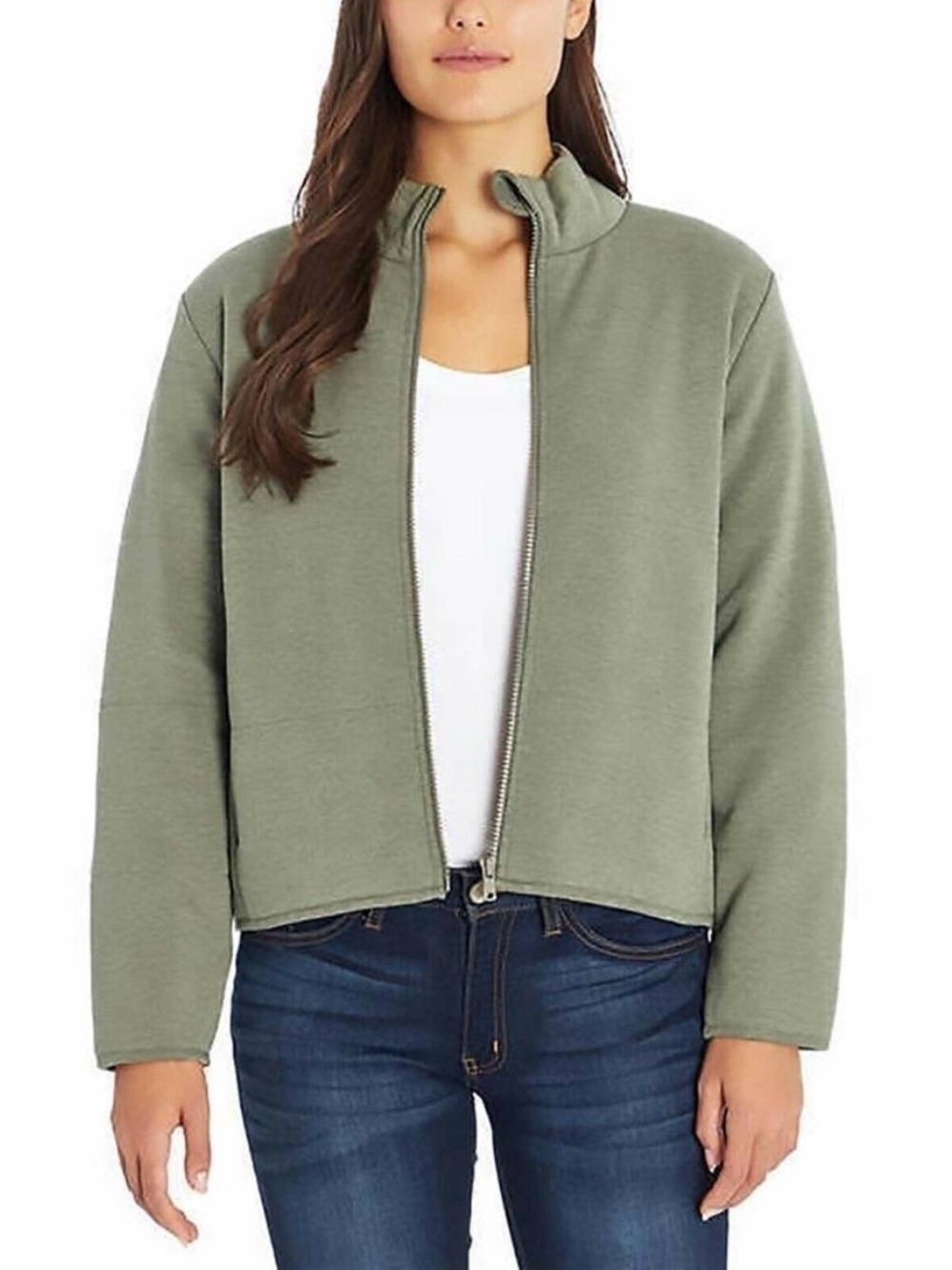 Three Dots Ladies' Quilted Jacket Heather Thyme Size Medium